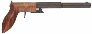  Ruggle Pistol , .38 caliber, 7" octagon-to-round barrel, percussion underhammer, maple, new, unfired, by Rod Olsen 