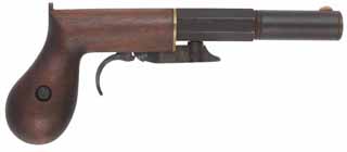  W. Ashton Pistol , .38 caliber, 4" octagon-to-round barrel, percussion underhammer, walnut, new, unfired, by Rod Olsen 