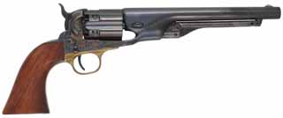  1860 Colt Army Revolver , .44 caliber, 8" barrel, full fluted cylinder, cased with accessories, used, by COLT brand - Second Generation 