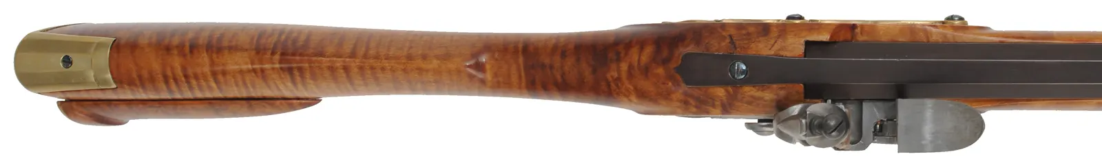 Pennsylvania Longrifle, 
.50 caliber, 42" swamped Colerain barrel,
L&R flintlock, curly maple, brass trim, new
