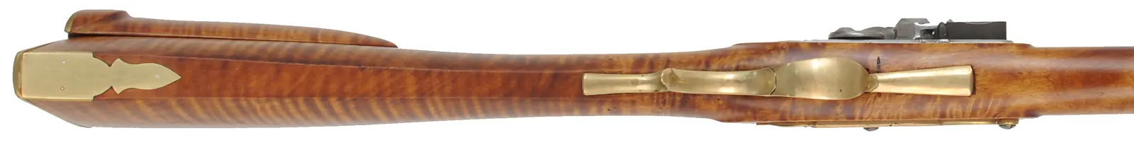 Pennsylvania Longrifle, 
.50 caliber, 42" swamped Colerain barrel,
L&R flintlock, curly maple, brass trim, new