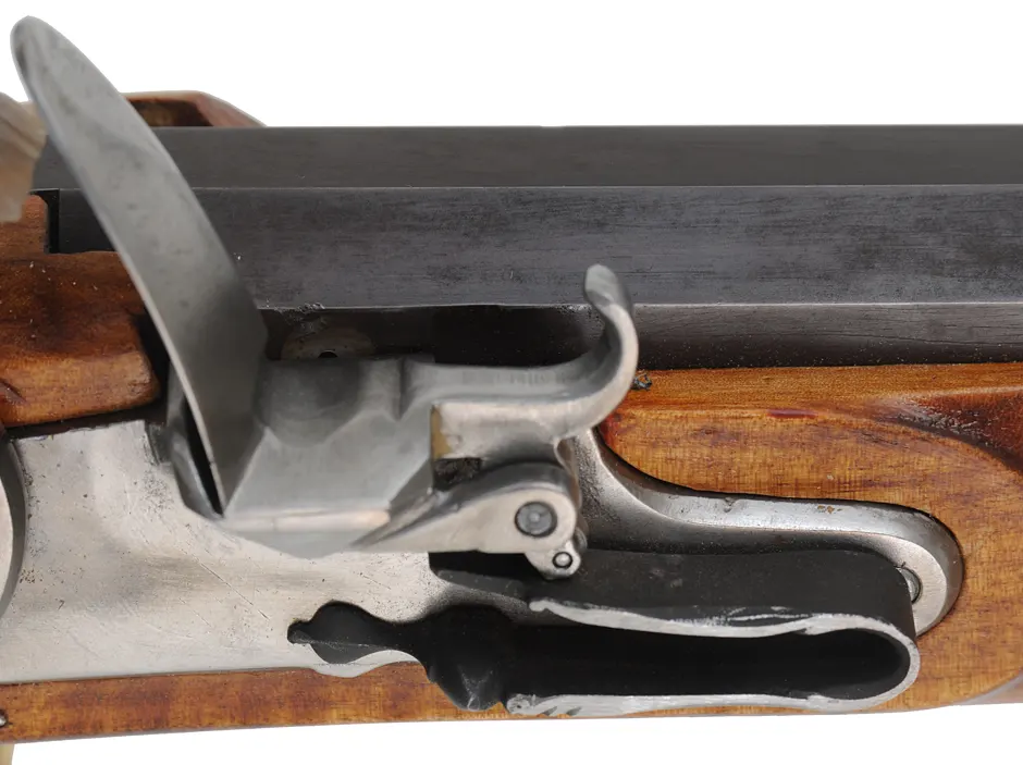 Pennsylvania Longrifle, 
.50 caliber, 42" swamped Colerain barrel,
L&R flintlock, curly maple, brass trim, new