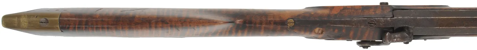 Antique Halfstock Rifle,
.36 caliber, 35-1/2" barrel,
percussion, maple, brass,
marked J.G. Aulenbach, Lebanon