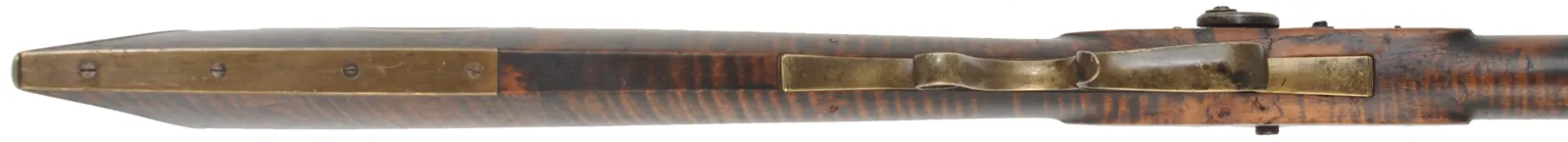 Antique Halfstock Rifle,
.36 caliber, 35-1/2" barrel,
percussion, maple, brass,
marked J.G. Aulenbach, Lebanon