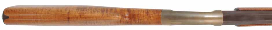 Underhammer Rifle,
.54 caliber, 31" swamped Rice barrel,
percussion, curly maple, iron trim, 
new, by R. Mills