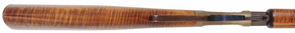 Underhammer Rifle,
.54 caliber, 31" swamped Rice barrel,
percussion, curly maple, iron trim, 
new, by R. Mills