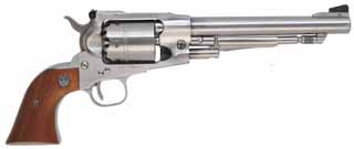 Ruger Old Army Revolver,
.45 caliber, 7-1/2" barrel,
percussion, stainless, target sights,
used, with belt and holster