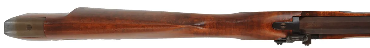 CVA Mountain Rifle,
.50 caliber, 32" barrel,
percussion, maple, iron furniture with silver accents,
early production ~ made in USA,
assembled from a kit, used, by Connecticut Valley Arms CVA Mountain Rifle,
.50 caliber, 32" barrel,
percussion, maple, iron furniture with silver accents,
early production ~ made in USA,
assembled from a kit, used, by Connecticut Valley Arms