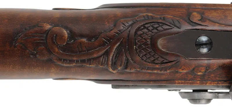 Lancaster County, Pennsylvania Longrifle,
.54 caliber, 38" Rice swamped octagon barrel,
Chambers flint lock, curly maple, brass trim,
new, unfired, by J. Bohan