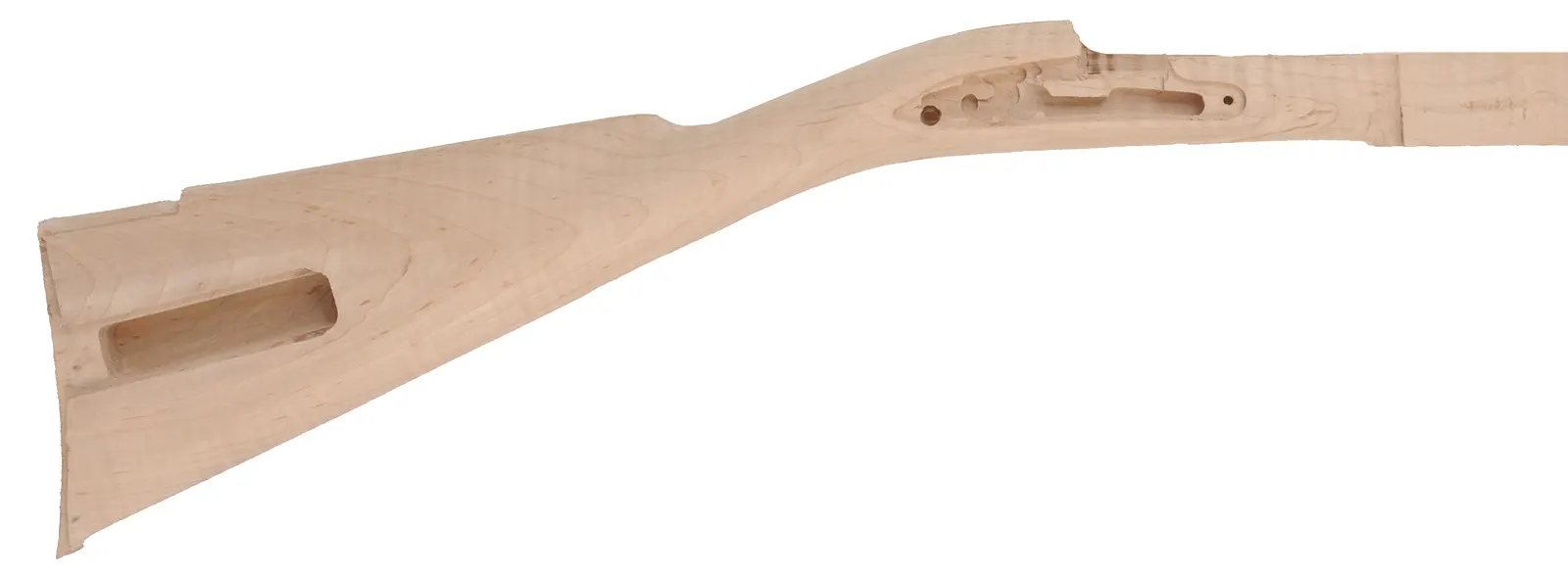 Stock Second J P Beck, Lebanon,
"B" profile 44" swamped barrel, large Siler lock, 
fancy maple, sliding wood patchbox, ramrod runout