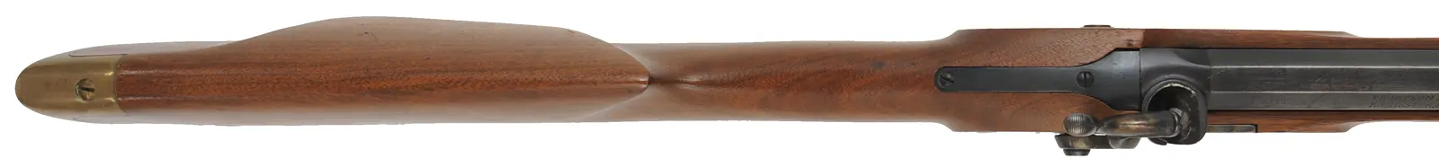 T/C Seneca Rifle,
.36 caliber, 27" barrel,
percussion, walnut, brass, 
used by Thompson Center Arms