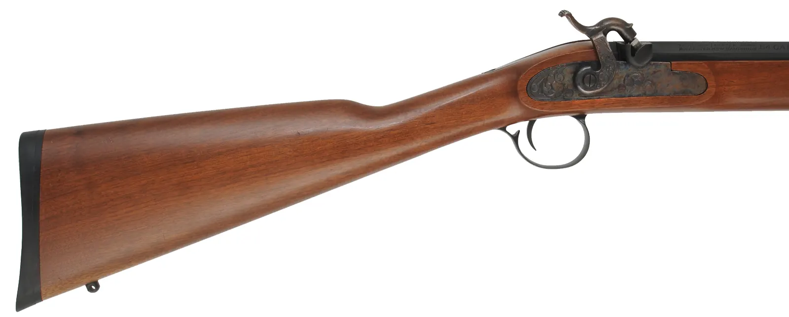T/C White Mountain Carbine,
 .54 caliber, 21" octagon-to-round barrel, 
percussion, walnut, iron, 
used by Thompson Center Arms