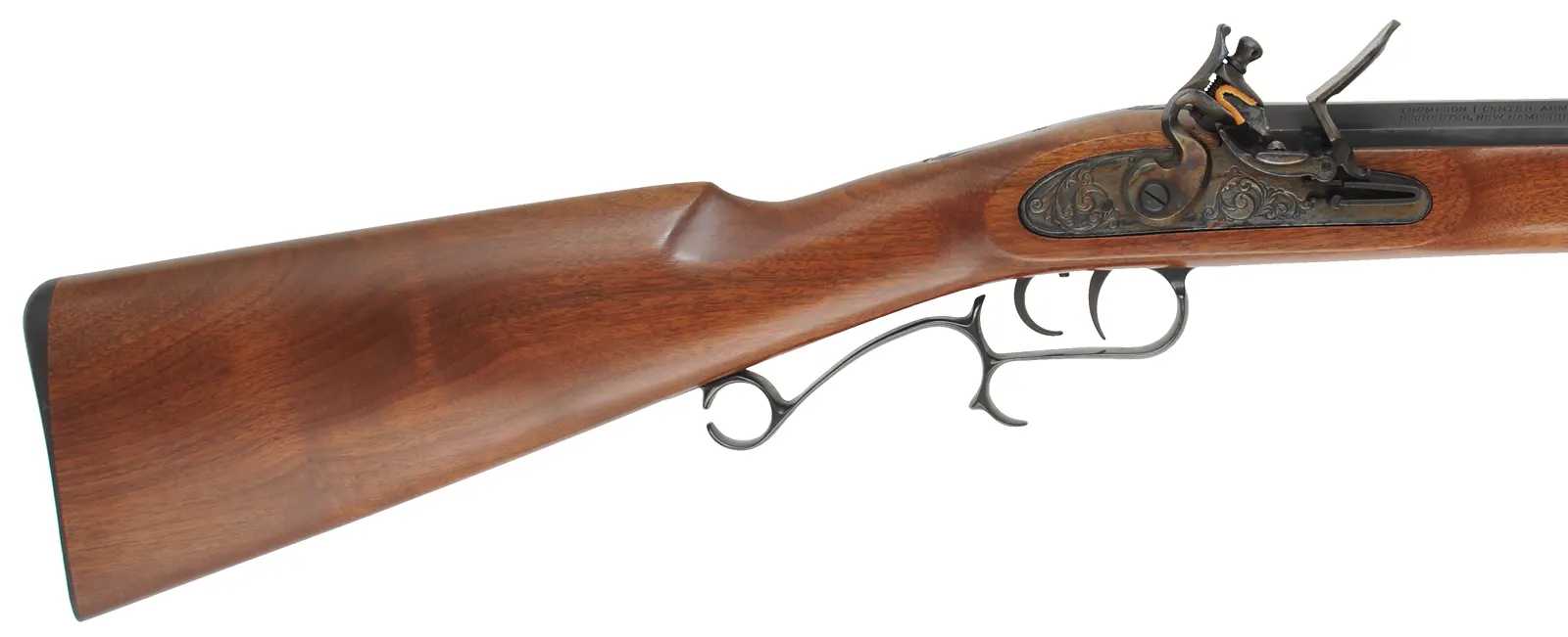 T/C Renegade Rifle,
.54 caliber, 26" barrel,
flintlock, walnut, iron, patridge sights,
used by Thompson Center Arms T/C Renegade Rifle,
.54 caliber, 26" barrel,
flintlock, walnut, iron, patridge sights,
used by Thompson Center Arms