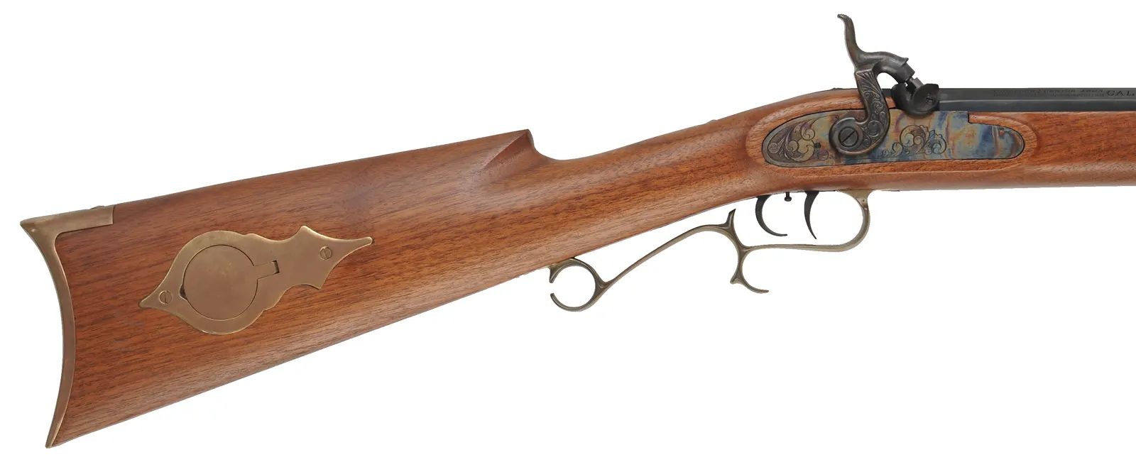 Thompson Center Hawken,
.50 caliber, 28" barrel,
percussion, walnut, brass,
used, by Thompson Center Arms