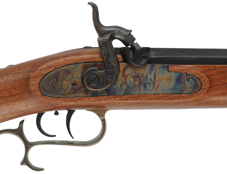 Thompson Center Hawken,
.50 caliber, 28" barrel,
percussion, walnut, brass,
used, by Thompson Center Arms