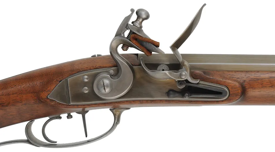 Southern Mountain Rifle,
.36 caliber,  46" Rice swamped barrel,
Chambers' Ketland lock, walnut, iron trim, used