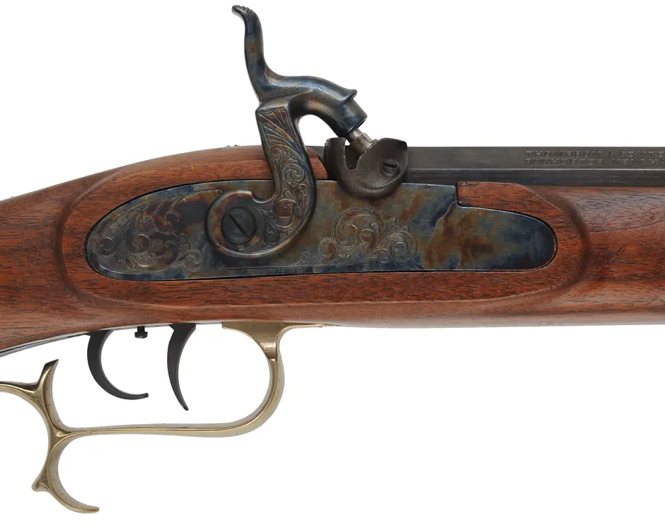 Thompson Center Hawken,
.50 caliber, 28" barrel,
percussion, walnut, brass, 
from a kit, used, by Thompson Center Arms