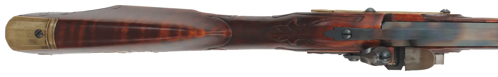 Lancaster County Longrifle,
.50 caliber, 42" swamped Rice barrel,
Chambers flintlock, maple, brass, 
new, by R. Buchanan 