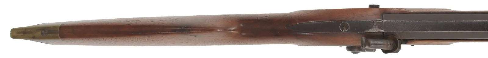 Antique Halfstock Rifle,
.43 caliber, 42" barrel,
percussion, walnut, brass
