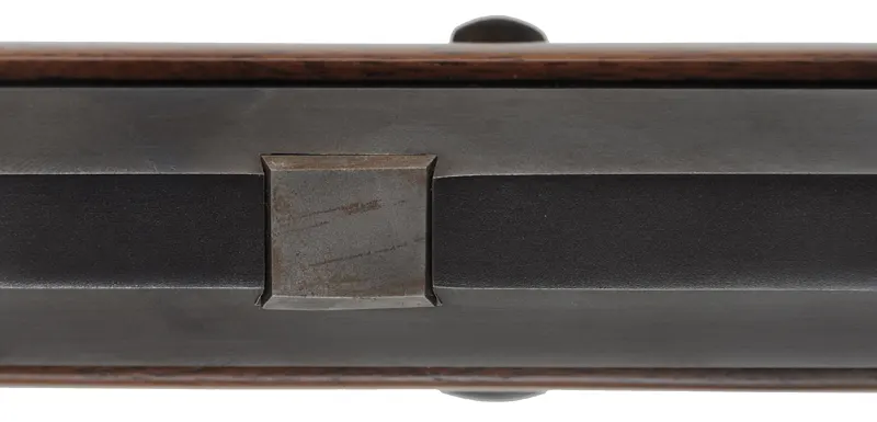 Mortimer Target Rifle,
.54 caliber, 35-1/2" octagon-to-round barrel,
flintlock, checkered walnut, iron trim, globe & tang sight,
unfired, by Davide Pedersoli Mortimer Target Rifle,
.54 caliber, 35-1/2" octagon-to-round barrel,
flintlock, checkered walnut, iron trim, globe & tang sight,
unfired, by Davide Pedersoli