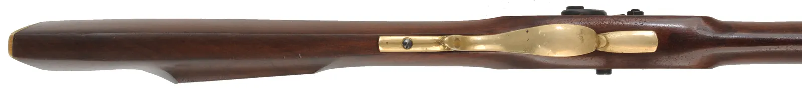 Frontier Longrifle,
.50 caliber, 39" barrel,
percussion, walnut, brass,
used, by Davide Pedersoli Frontier Longrifle,
.50 caliber, 39" barrel,
percussion, walnut, brass,
used, by Davide Pedersoli