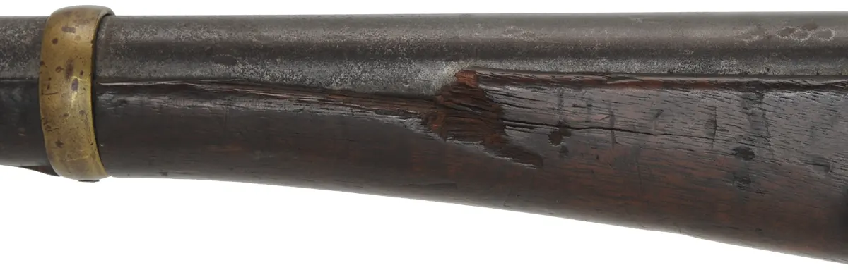 Joslyn Model 1862 Carbine,
.52 caliber, 22" barrel,
walnut with chip, brass, missing front sight,
incorrect hammer fitted Joslyn Model 1862 Carbine,
.52 caliber, 22" barrel,
walnut with chip, brass, missing front sight,
incorrect hammer fitted