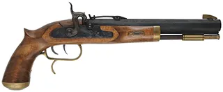 Trapper Pistol,
 .50 caliber, 9-3/4" barrel,
percussion, set triggers, used, by Traditions