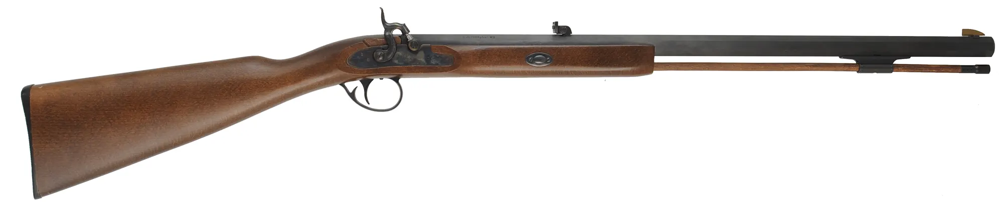 C.V.A. Plainsman Rifle,
.50 caliber, 26" barrel,
beech, percussion, used C.V.A. Plainsman Rifle,
.50 caliber, 26" barrel,
beech, percussion, used