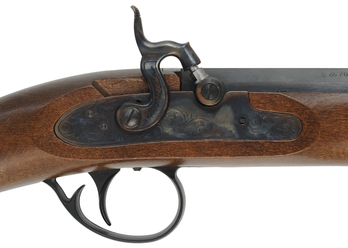 C.V.A. Plainsman Rifle,
.50 caliber, 26" barrel,
beech, percussion, used C.V.A. Plainsman Rifle,
.50 caliber, 26" barrel,
beech, percussion, used