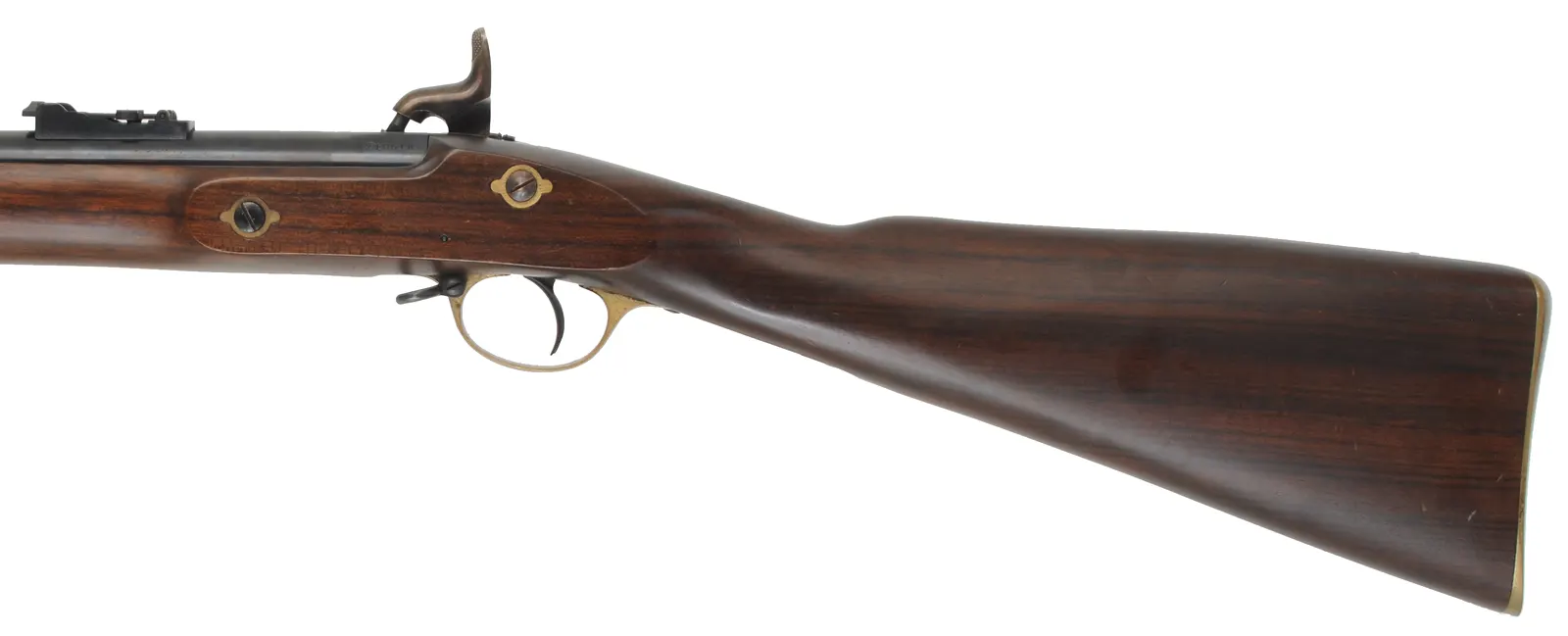 1853 Enfield Rifled Musket,
.58 caliber, 39" barrel,
percussion, walnut, brass, three band,
used , by Armisport 1853 Enfield Rifled Musket,
.58 caliber, 39" barrel,
percussion, walnut, brass, three band,
used , by Armisport