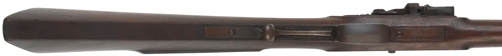 Southern Mountain Rifle
.45 caliber, 42" Green Mountain barrel,
walnut stock, iron trim, Siler flintlock,
used, by Brian Anderson Southern Mountain Rifle
.45 caliber, 42" Green Mountain barrel,
walnut stock, iron trim, Siler flintlock,
used, by Brian Anderson