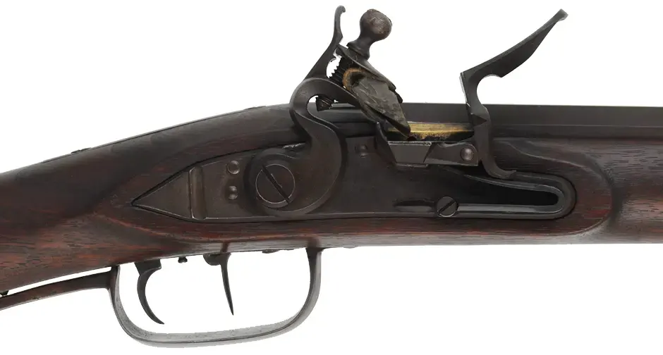 Southern Mountain Rifle
.45 caliber, 42" Green Mountain barrel,
walnut stock, iron trim, Siler flintlock,
used, by Brian Anderson Southern Mountain Rifle
.45 caliber, 42" Green Mountain barrel,
walnut stock, iron trim, Siler flintlock,
used, by Brian Anderson