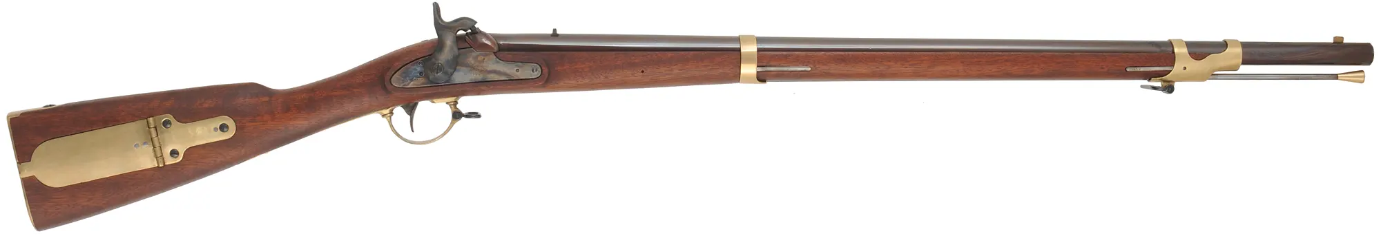 Model 1841 U.S. Percussion Rifle,
.54 caliber, 33" barrel,
walnut, brass, lightly used, by Euroarms Model 1841 U.S. Percussion Rifle,
.54 caliber, 33" barrel,
walnut, brass, lightly used, by Euroarms