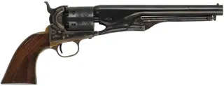 1861 Colt Navy Revolver,
.36 caliber, 7-5/8" barrel,
percussion, walnut, blued,
used, imported by Navy Arms Co.