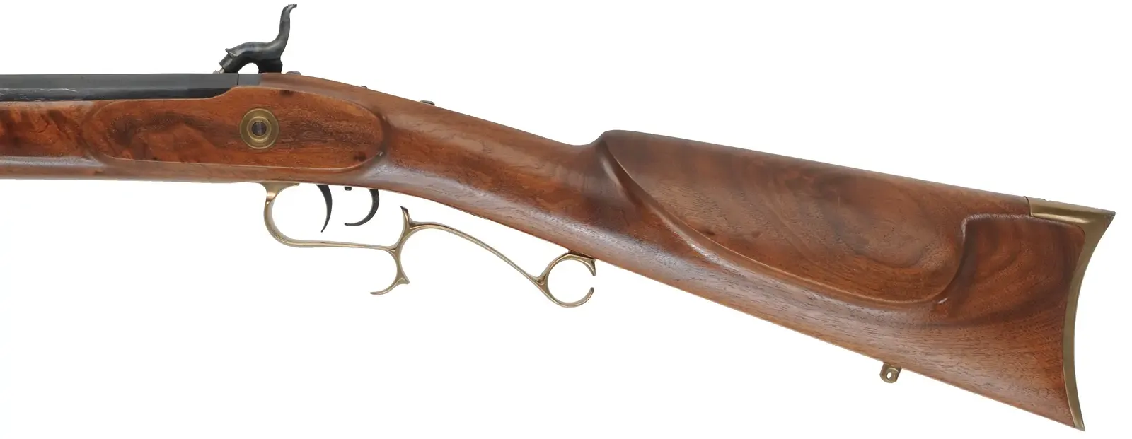 Thompson Center Hawken,
.54 caliber, 28" barrel,
percussion, walnut, brass,
from a kit, used, by Thompson Center Arms Thompson Center Hawken,
.54 caliber, 28" barrel,
percussion, walnut, brass,
from a kit, used, by Thompson Center Arms