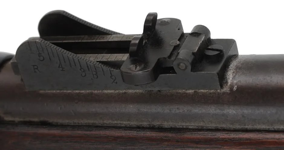 U.S. Model 1873 Springfield Infantry Rifle
caliber .45-70 Gov't, 32" barrel,
cracked walnut stock, aged patina, bright bore U.S. Model 1873 Springfield Infantry Rifle
caliber .45-70 Gov't, 32" barrel,
cracked walnut stock, aged patina, bright bore