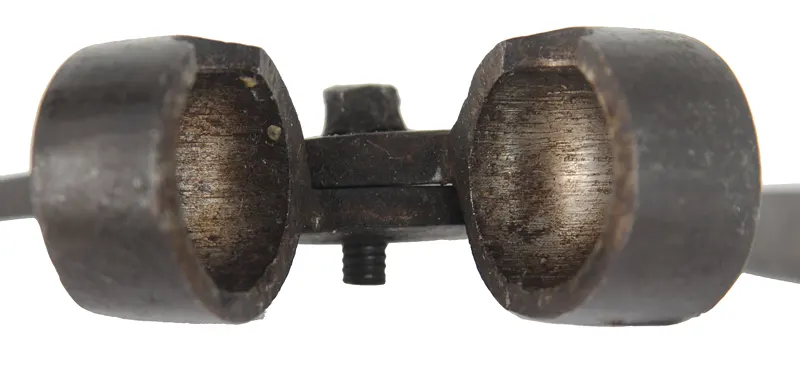 Antique bullet bag mould, 
nominally 0.50" diameter 3-1/2" overall length