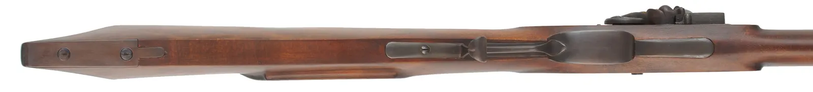 Southern Mountain Longrifle,
.50 caliber, 42" Colerain barrel,
L&R Durs Egg flintlock, maple, iron trim,
new, unfired, signed by George Nelson Southern Mountain Longrifle,
.50 caliber, 42" Colerain barrel,
L&R Durs Egg flintlock, maple, iron trim,
new, unfired, signed by George Nelson