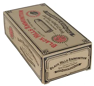 One Box of Black Hills Ammunition
.44-40 WCF,  200 grain RNFP,
box of 50 rounds 