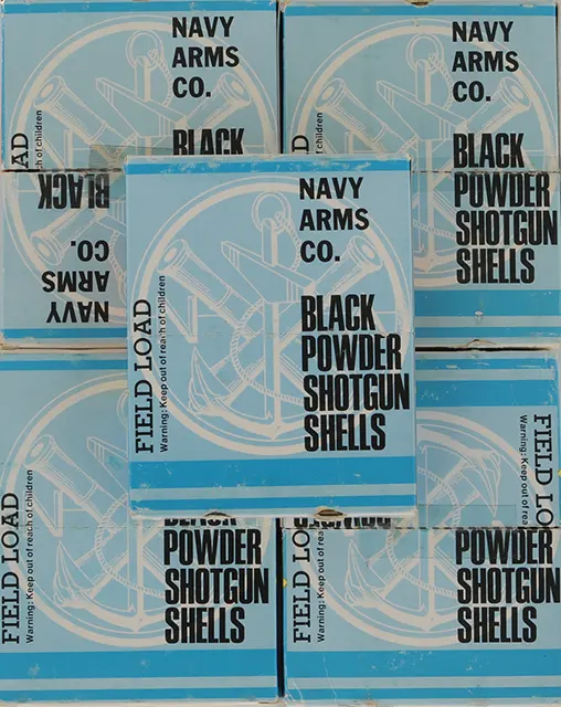 One Lot of Fifty Shotshells,
12 gauge 2-3/4"
1-1/8 oz. No. 6 lead shot
Navy Arms Co. 
