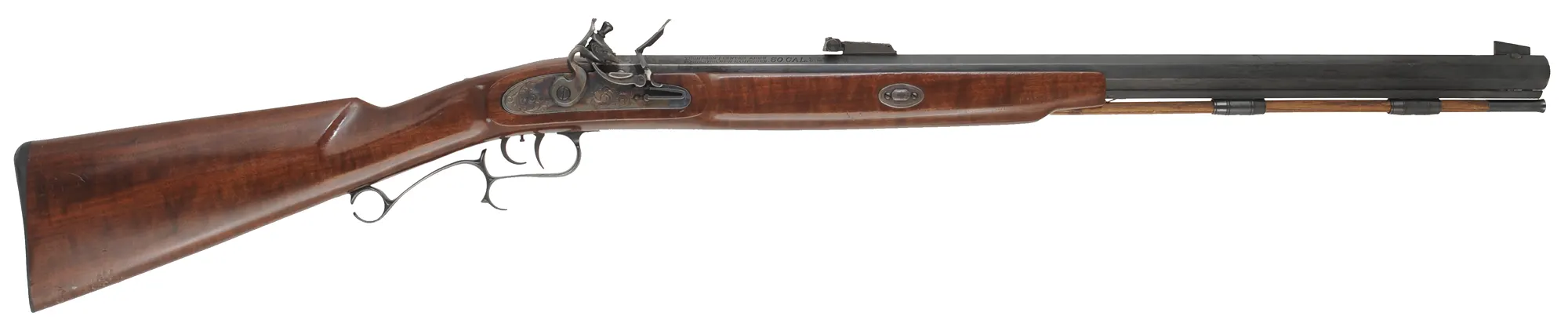 Renegade Rifle,
.50 caliber, 26" barrel, 
flintlock, patridge sights, walnut stock,
used, by Thompson Center
