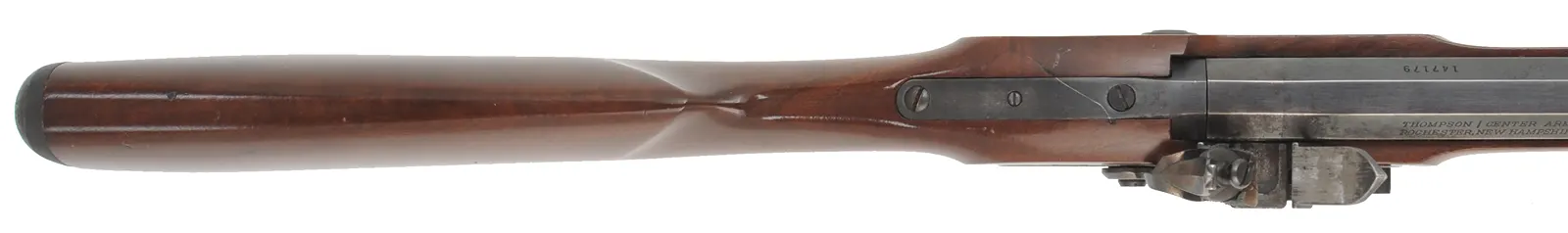 Renegade Rifle,
.50 caliber, 26" barrel, 
flintlock, patridge sights, walnut stock,
used, by Thompson Center