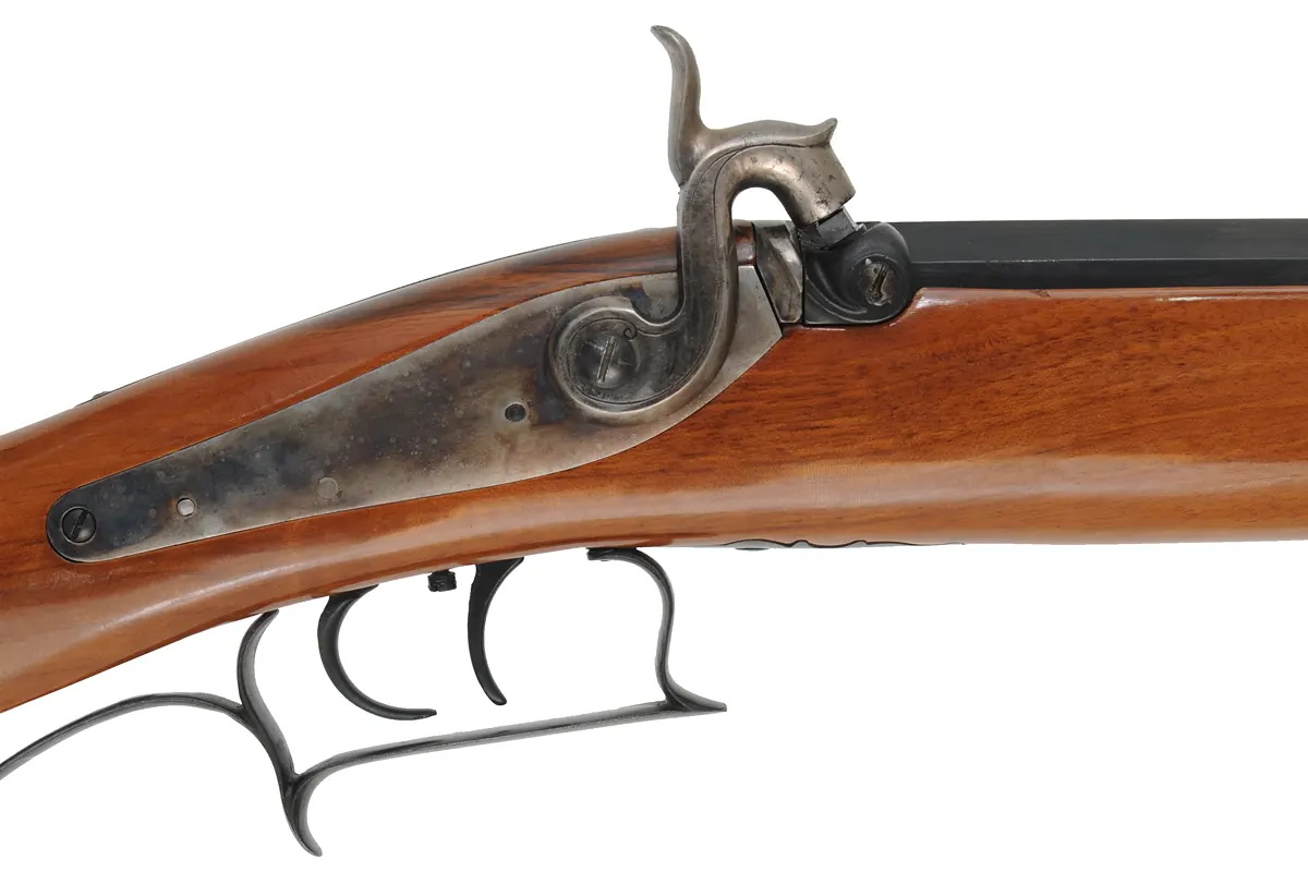 Edward K. Tryon ~ Philadelphia Plains Rifle, 
.50 caliber, 31" barrel,
walnut, iron, percussion,
used, for Armsport by Pedersoli