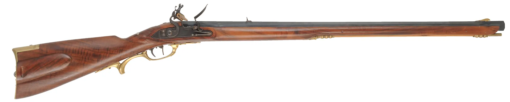 Jaeger Rifle
.54 caliber, 31" swamped barrel,
R.E. Davis flintlock, claro walnut, brass trim,
set triggers, used Jaeger Rifle
.54 caliber, 31" swamped barrel,
R.E. Davis flintlock, claro walnut, brass trim,
set triggers, used