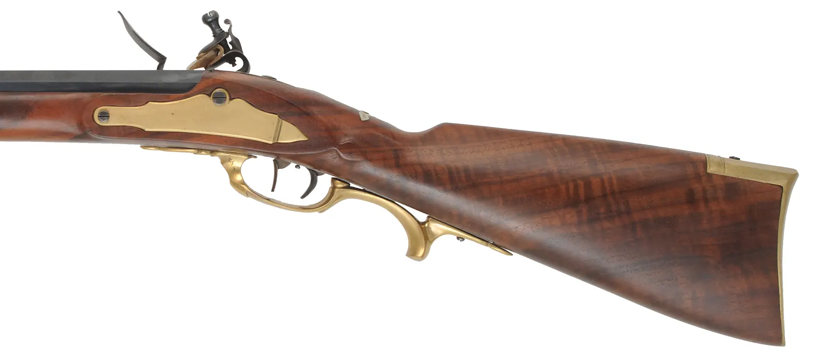 Jaeger Rifle
.54 caliber, 31" swamped barrel,
R.E. Davis flintlock, claro walnut, brass trim,
set triggers, used Jaeger Rifle
.54 caliber, 31" swamped barrel,
R.E. Davis flintlock, claro walnut, brass trim,
set triggers, used