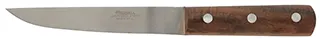 Belt Knife, 
6" Russell's Green River blade, 
maple handle with mother of pearl inlay

