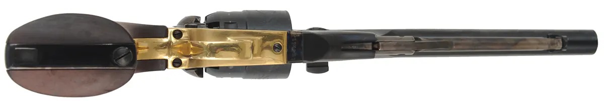 1860 Colt Army Revolver,
.44 caliber, 8" barrel, 
percussion, four screw frame, walnut grips,
stainless steel nipples, used, by Pietta