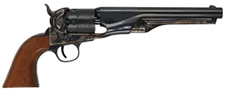 1861 Colt Navy Revolver,
.36 caliber, 7-1/2" barrel,
percussion, blued, walnut,
used, by Aldo Uberti