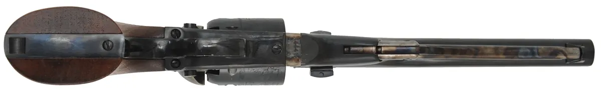 1861 Colt Navy Revolver,
.36 caliber, 7-1/2" barrel,
percussion, blued, walnut,
used, by Aldo Uberti 1861 Colt Navy Revolver,
.36 caliber, 7-1/2" barrel,
percussion, blued, walnut,
used, by Aldo Uberti