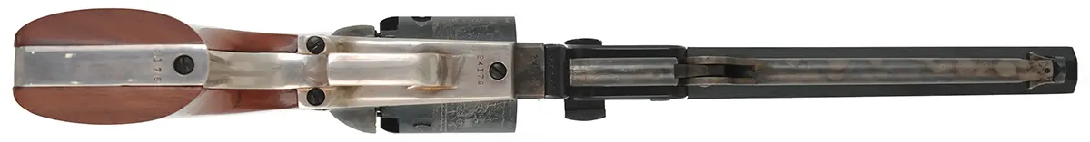 1851 Colt Navy Revolver
.36 caliber, 7-1/2" barrel,
percussion, unfired, highlighted engraving,
late brown factory box, by Colt ~ Second Generation